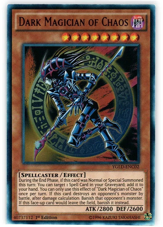Yugioh Dark Magician of Chaos - Ultra Rare - YGLD-ENC02 or DUSA-EN054 - NM+