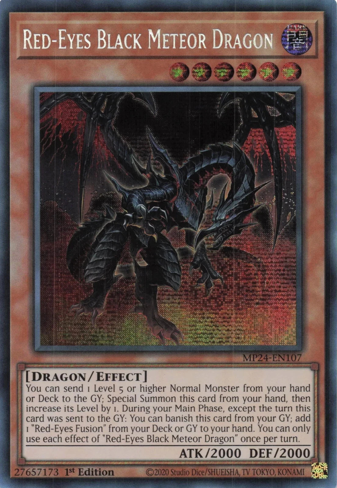Yugioh MP24-EN107 - Red-Eyes Black Meteor Dragon - Secret Rare