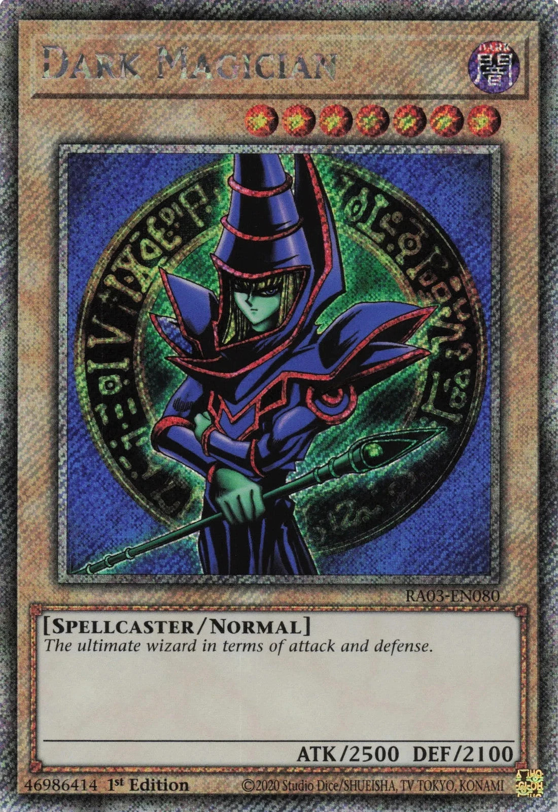 Yugioh Dark Magician RA03-EN080 - Platinum Secret Rare