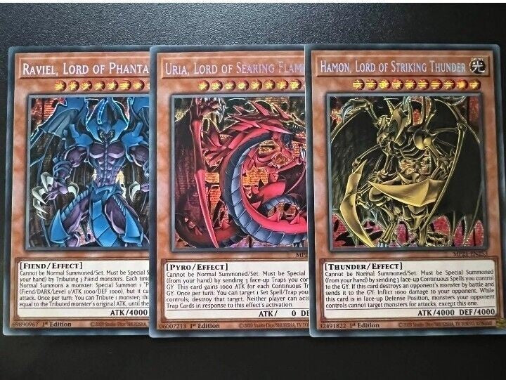 YuGiOh TCG | 3 Card Sacred Beast Card Set | MP21 | Secret Rare | NM