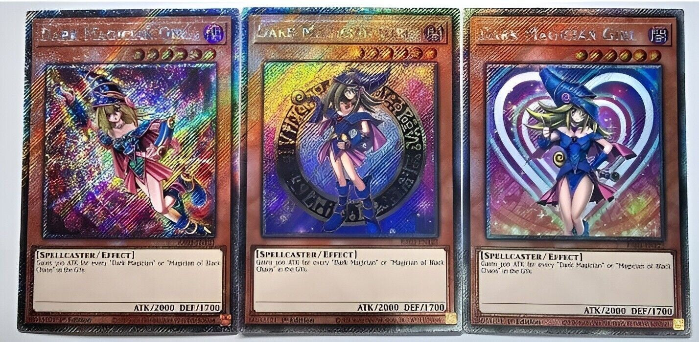 YuGiOh TCG | 3x Dark Magician Girl Set | Platinum Secret Rare | Mint | RA03 | 1s