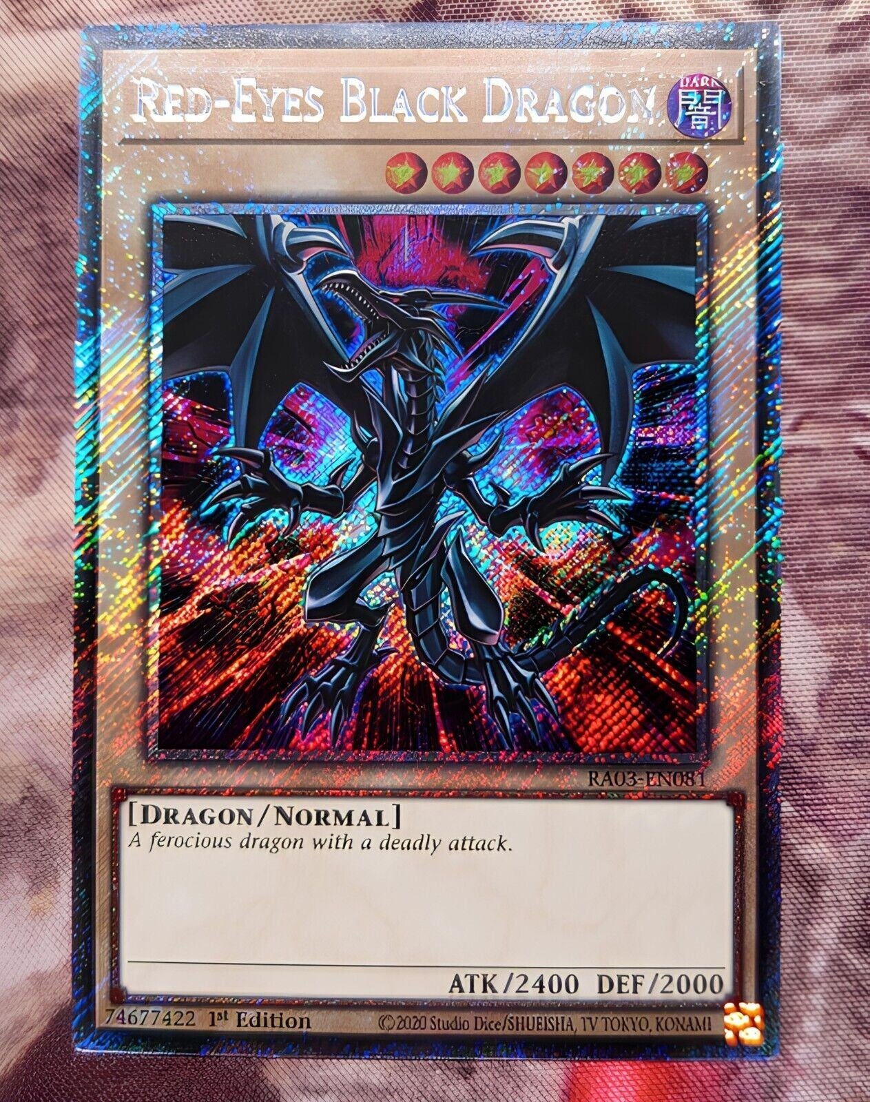 Red-Eyes Darkness Metal Dragon (Platinum Secret Rare) RA03-EN212 Quarter Century