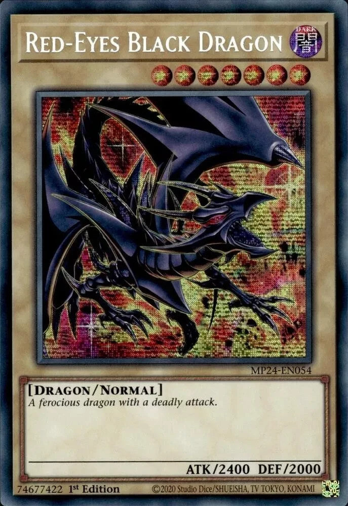 Red-Eyes Black Dragon (Alternate Art) (MP24-EN054) - Prismatic Secret Rare