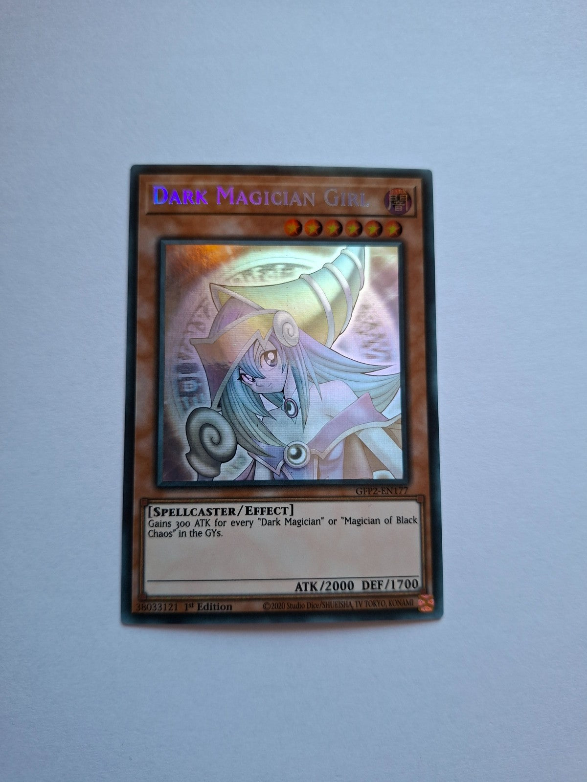 Yugioh: 1x Dark Magician Girl - GFP2-EN177 - Ghost Rare - 1st Edition - NM Ghost