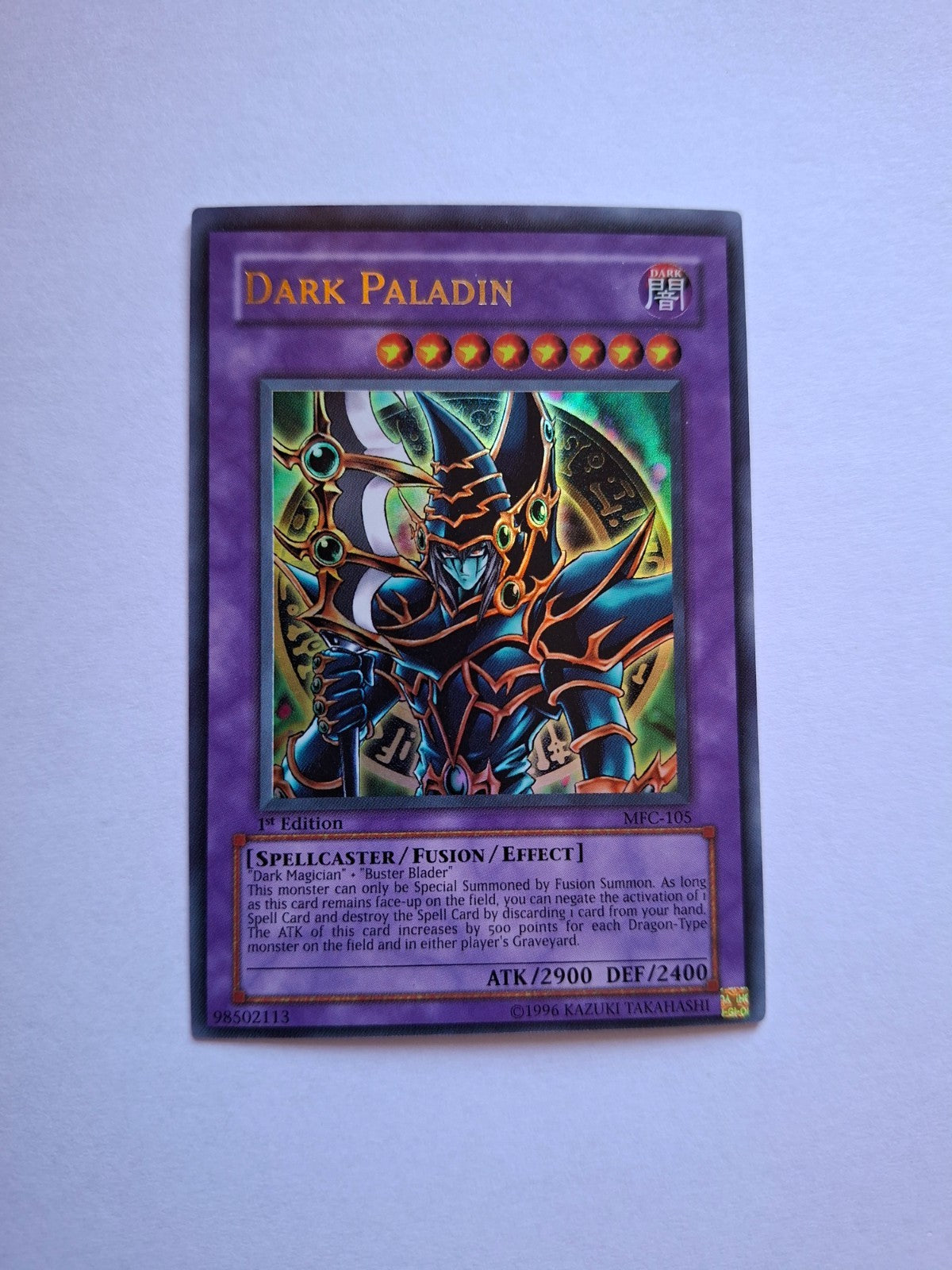 Yu-Gi-Oh! Dark Paladin - MFC-105 1st Edition - Alternative Art - Near Mint