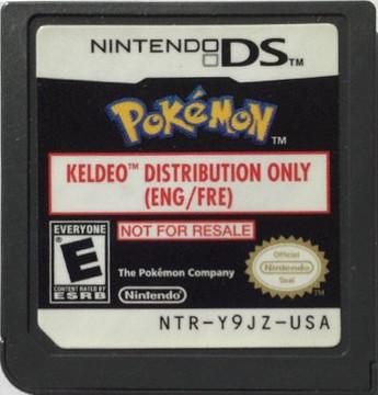 Pokemon [Not For Resale Keldeo] Nintendo DS - Loose Copy