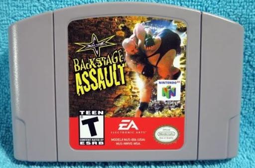 WCW Backstage Assault [Gray Cart] Nintendo 64 - Loose Copy
