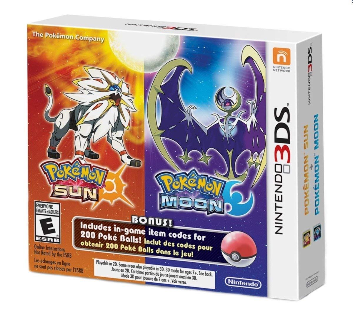 Pokemon Sun & Pokemon Moon Dual Pack Nintendo 3DS - Loose Copy