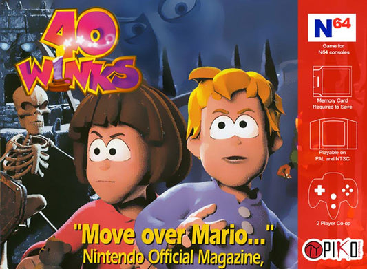 40 Winks [Homebrew] Nintendo 64 - Loose Copy