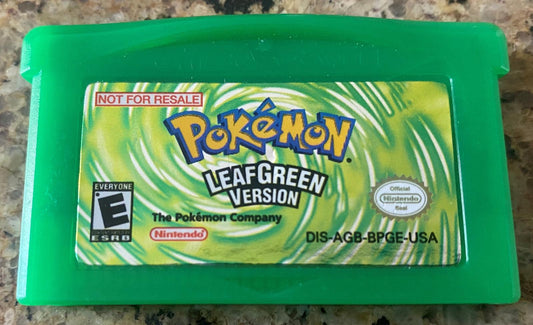Pokemon LeafGreen Version [Not For Resale] GameBoy Advance - Loose Copy