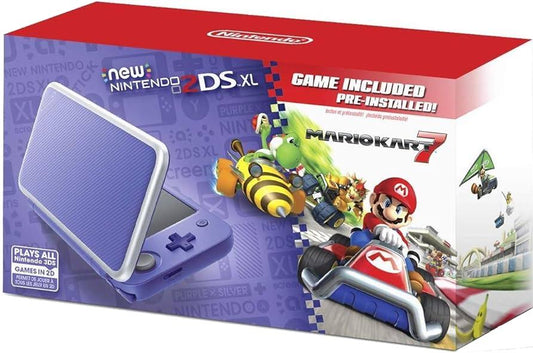 New Nintendo 2DS XL Purple + Silver [Mario Kart 7 Pre-Installed] Nintendo 3DS - Loose Copy