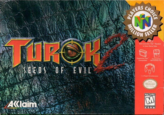 Turok 2 Seeds Of Evil [Players Choice] Nintendo 64 - Loose Copy