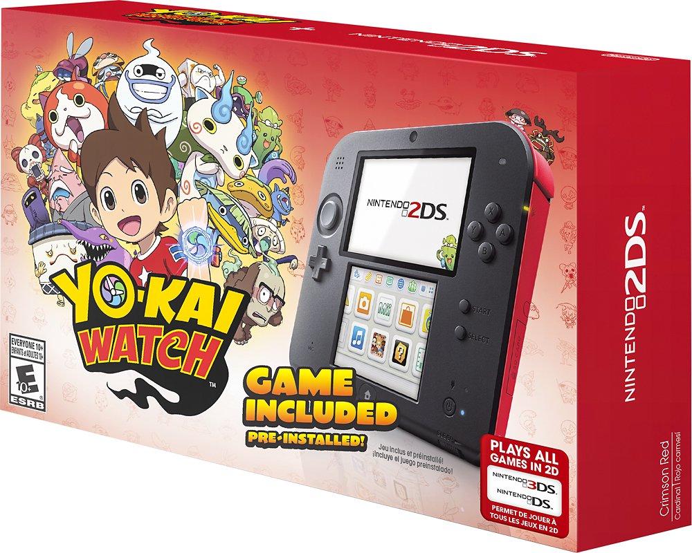 Nintendo 2DS Crimson Red [Yo-Kai Watch Pre-Installed] Nintendo 3DS - Loose Copy