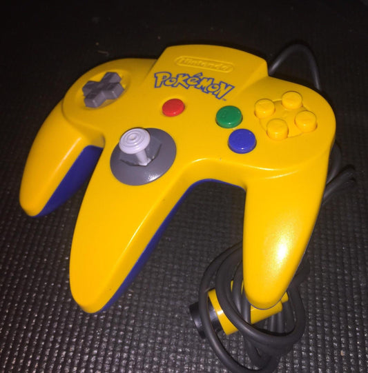 Yellow & Blue Pokemon Controller Nintendo 64 - Loose Copy