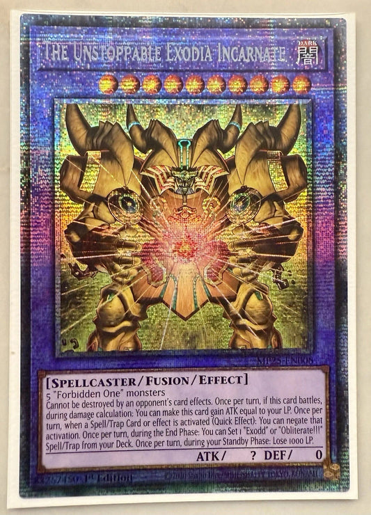 The Unstoppable Exodia Incarnate - MP25-EN008 - Starlight Rare - NM/M