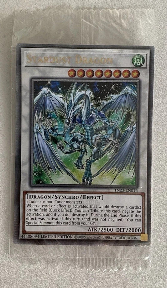 Yugioh Stardust Dragon TN23-EN016 Quarter Century Secret Rare 1st Ed NM Sealed