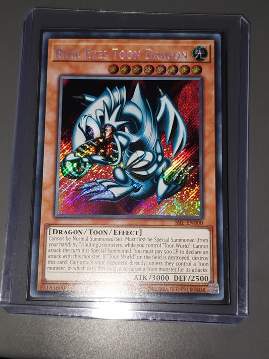 Blue-Eyes Toon Dragon English Secret Rare 1st MRL-000 Yu-Gi-Oh! Yugioh NM
