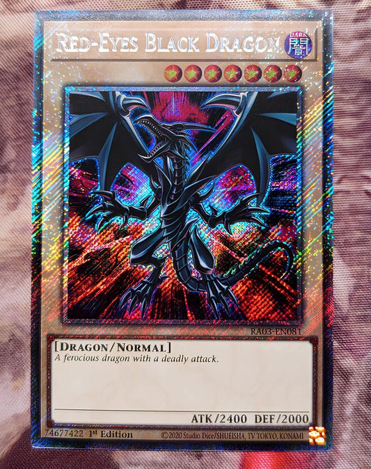 Red-Eyes Darkness Metal Dragon (Platinum Secret Rare) RA03-EN212 Quarter Century
