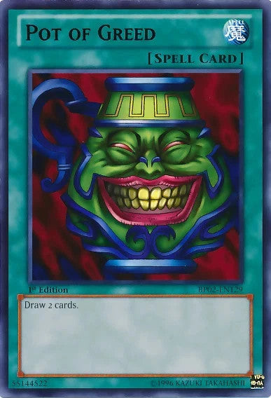 Pot of Greed [BP02-EN129] Mosaic Rare Near Mint 1st Edition