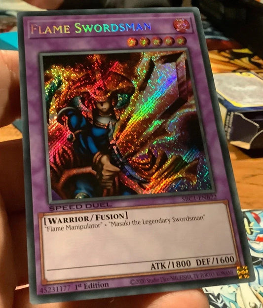 Flame Swordsman SBC1-ENB22 Secret Rare 1st Edition Near Mint Yugioh