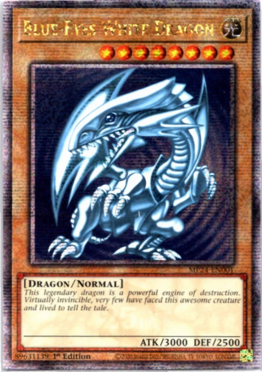 Blue-Eyes White Dragon - MP24-EN001 - Quarter Century Secret Rare 1st Ed Yugioh