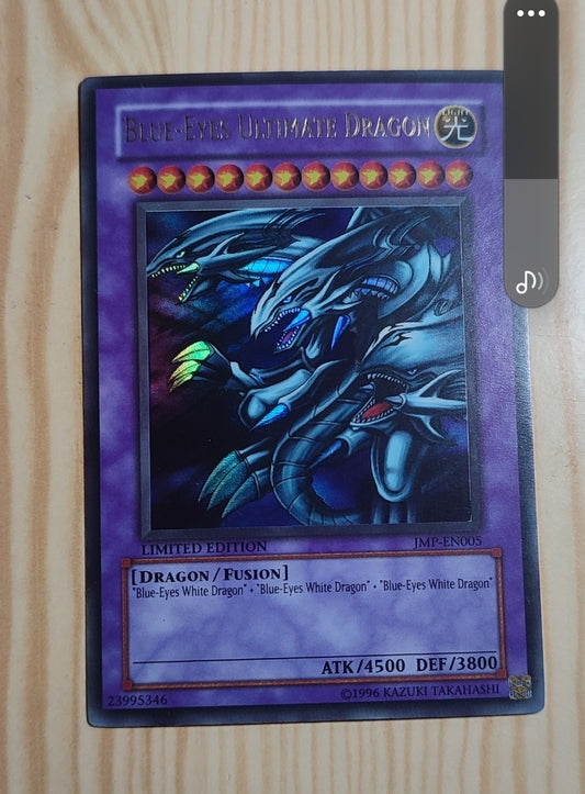 Blue-Eyes Ultimate Dragon JMP-EN005 Limited Edition Ultra Rare, MINT