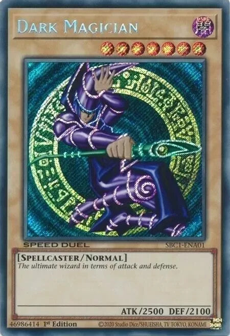 Yu-Gi-Oh! - Dark Magician - SBC1-ENA01 - Secret Rare - 1st Edition- NM/M